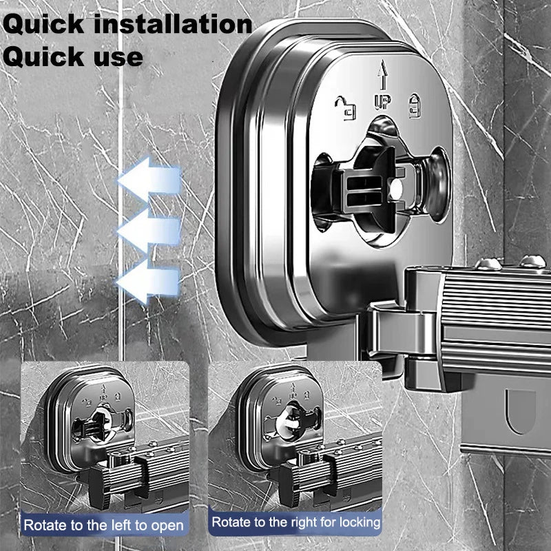 Folding Clothes Hanger Indoor Retractable Cloth Drying Rack Space Saving Home Laundry Clothesline Wall Mount Clothing Rack