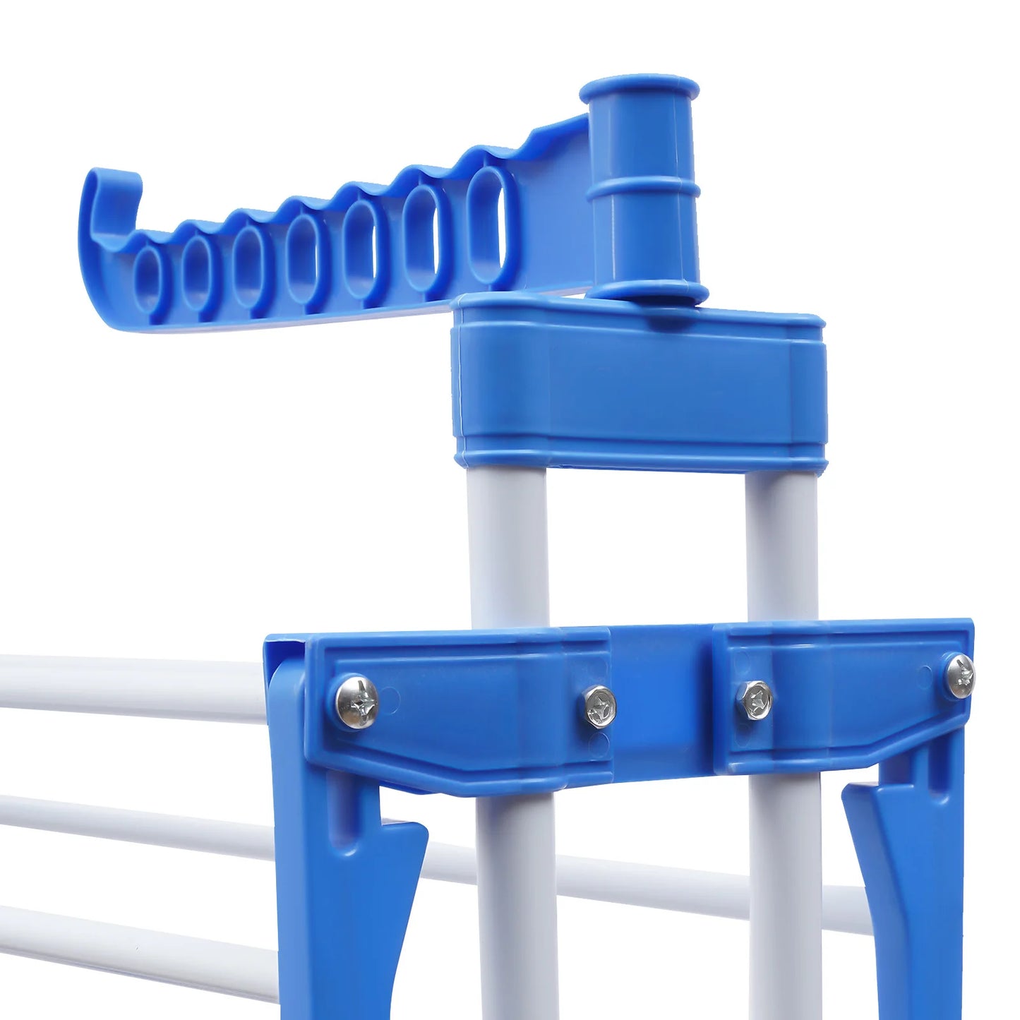 Foldable Clothes Drying Rack, Stainless Steel Garment Dryer Stand with 4-Tier Space & Side Wings, Space Saving Laundry Organizer