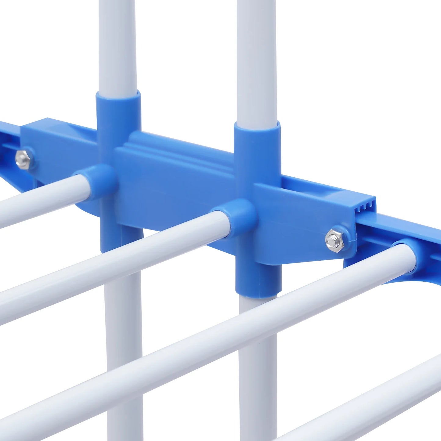 Foldable Clothes Drying Rack, Stainless Steel Garment Dryer Stand with 4-Tier Space & Side Wings, Space Saving Laundry Organizer