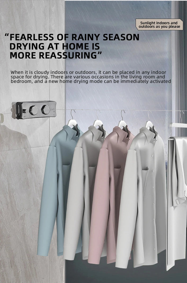 New Style Clothes Line Dryer Bathroom Drying Rack Clothes Rack Laundry Drying Hanger Double Layer WB3029