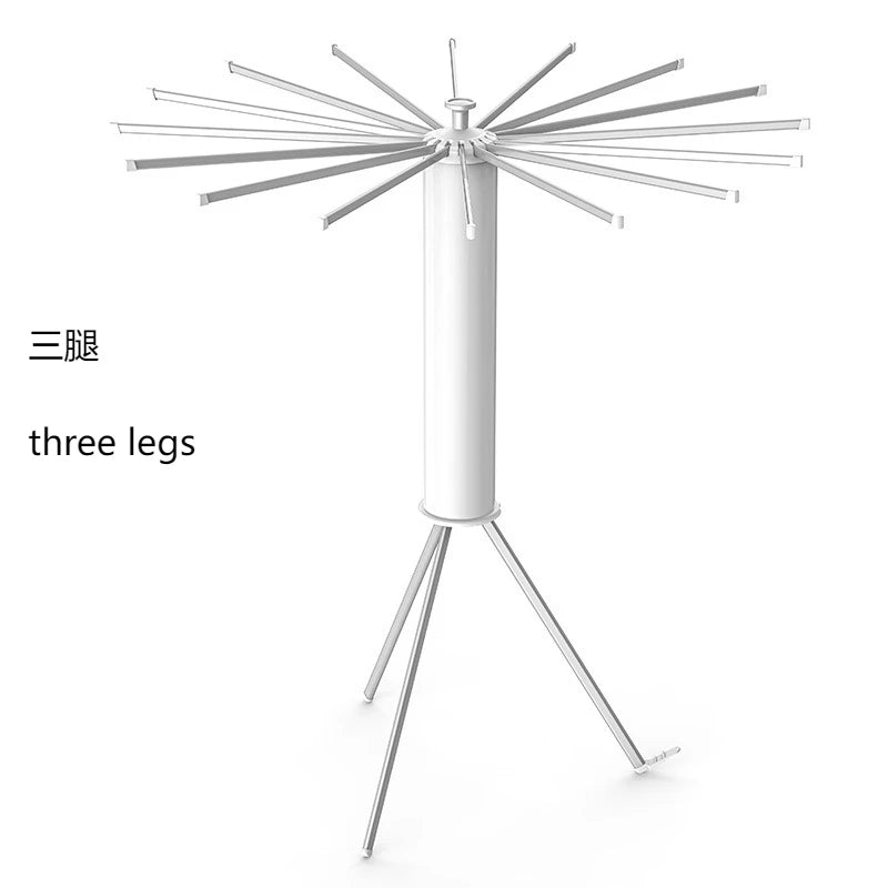 Balcony floor-to-ceiling octopus drying rack 360 ° rotating retractable folding octopus drying rack