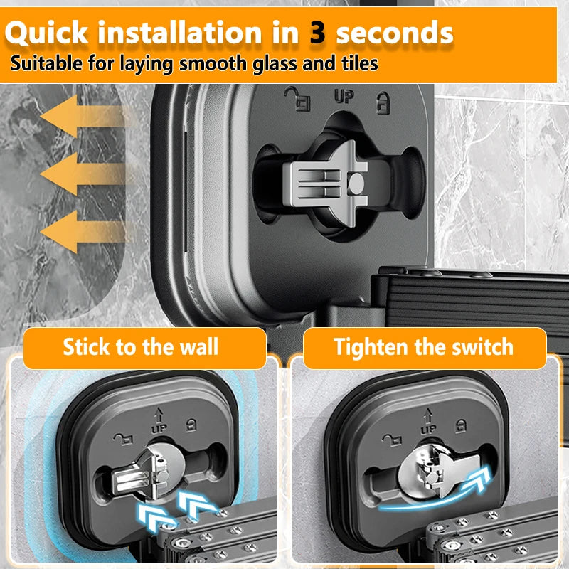 Folding Clothes Hanger Indoor Retractable Cloth Drying Rack Space Saving Home Laundry Clothesline Wall Mount Clothing Rack